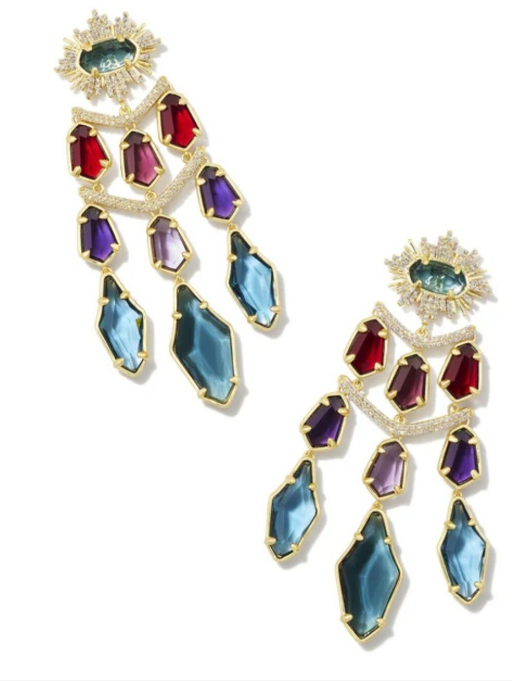 Kendra Scott Alexandria Statement Earrings NWT